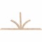 Ekena Millwork Richland Smooth Timber Gable Bracket, Douglas Fir, 84"W x 53"H x 1 1/2"D x 3 1/2"F, 15/12 Pitch GBW084X53X0204RIC00SDF - alternate 2